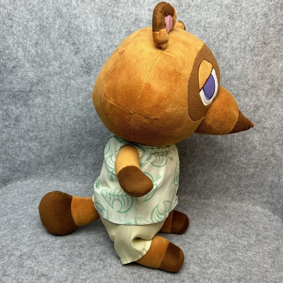 Animal Crossing Tom Nook Brown Racoon Plush 18” Nintendo Accent Cuddle Pillow - Picture 4 of 9